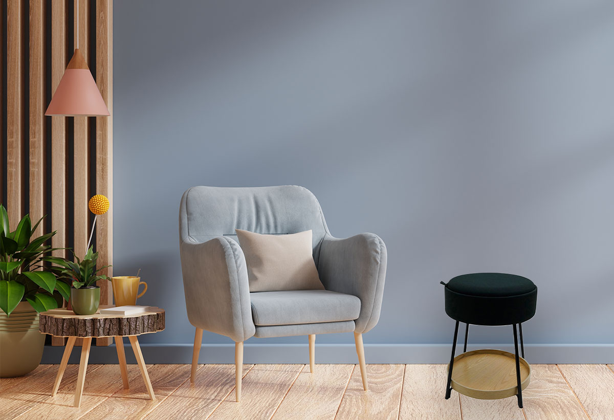 Σκαμπό Ozzy σε εσωτερικό χώρο.